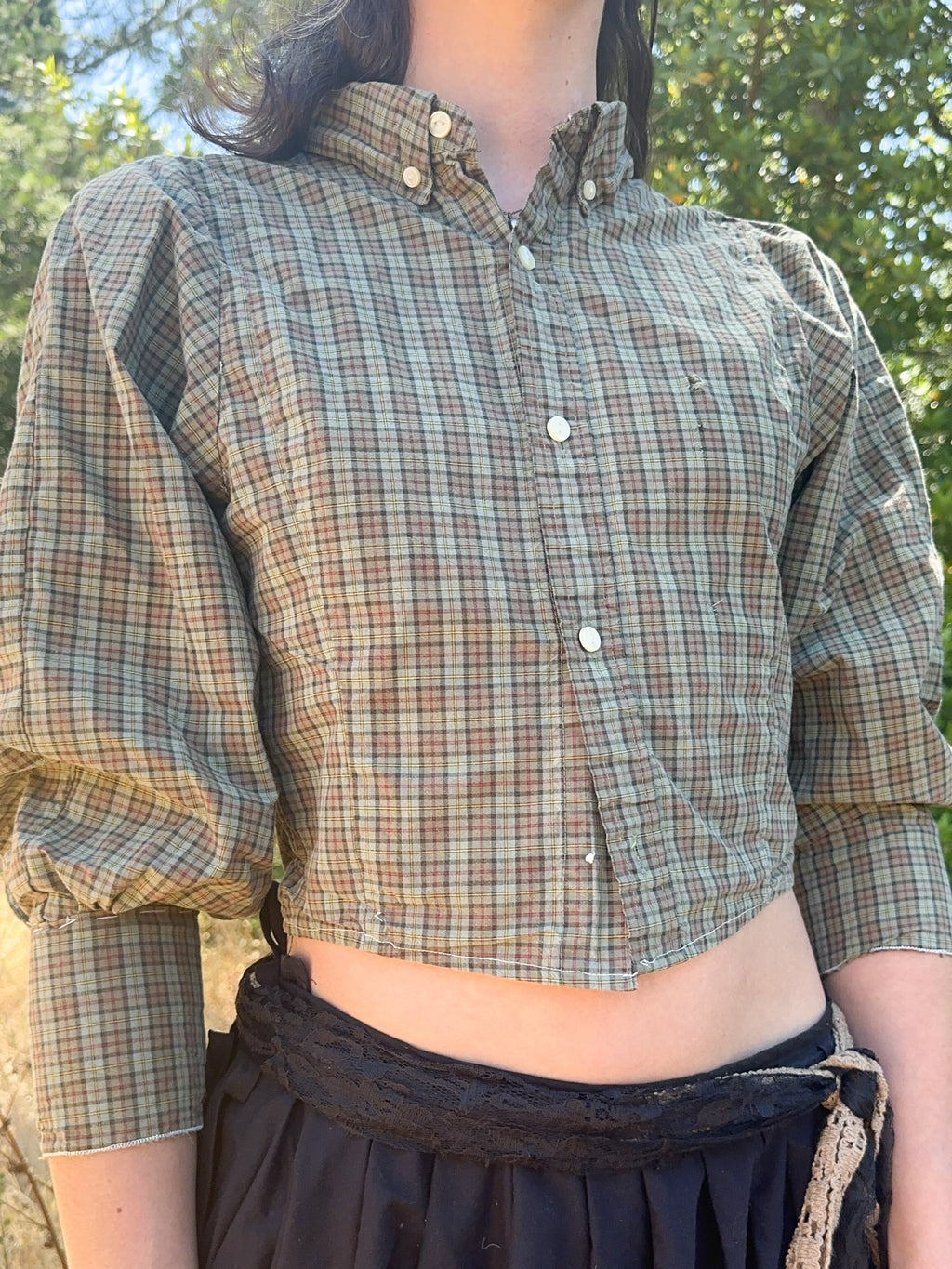 greenie victorian blouse