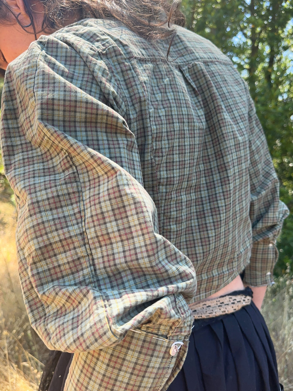 greenie victorian blouse